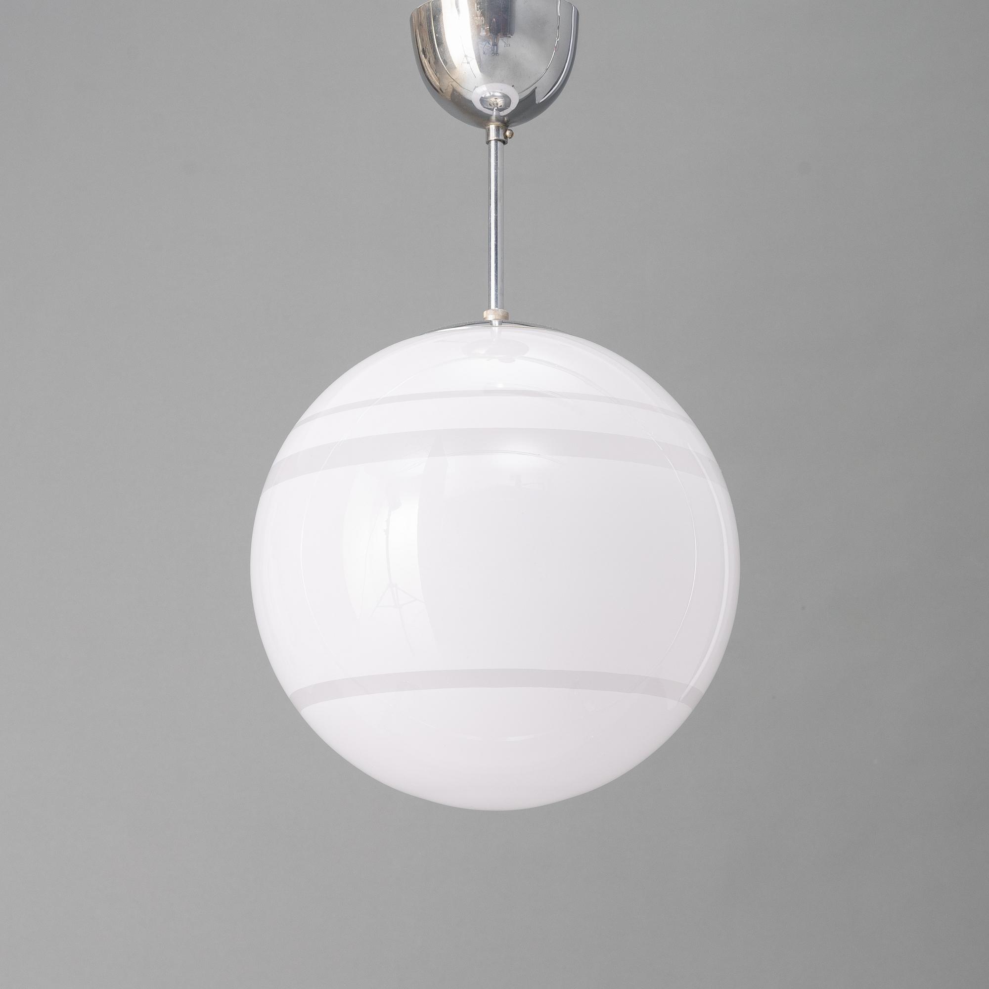 Harald Notini, a ceiling lamp model "10722", Arvid Böhlmarks Lampfabrik, Stockholm, 1930s.
