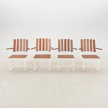 Arthur Lindqvist, garden chairs 4 pcs. "Chair A2", Grythyttan.