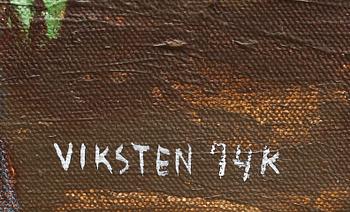HANS VIKSTEN, akryl på duk, signerad och daterad -74.