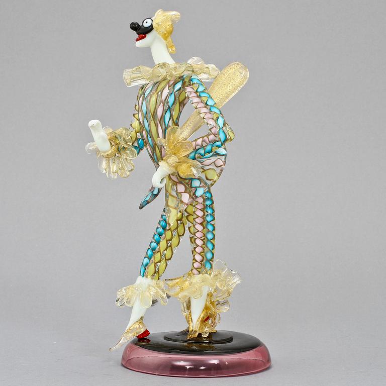 FIGURIN, glas, Seguso, Murano, Italien, 1900-talets andra hälft.