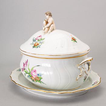 TERRIN samt FAT, "Sachsisk blomst", Royal Copenhagen.