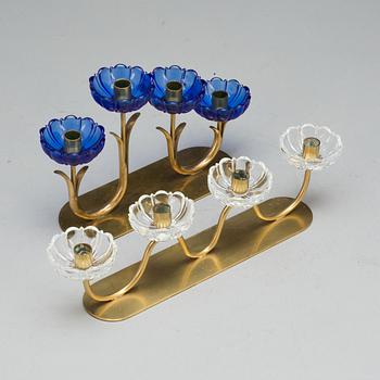 LJUSSTAKAR, 2 + 1 ST, Gunnar Ander, Ystad Metall, samt okänd. 1900-talets mitt.