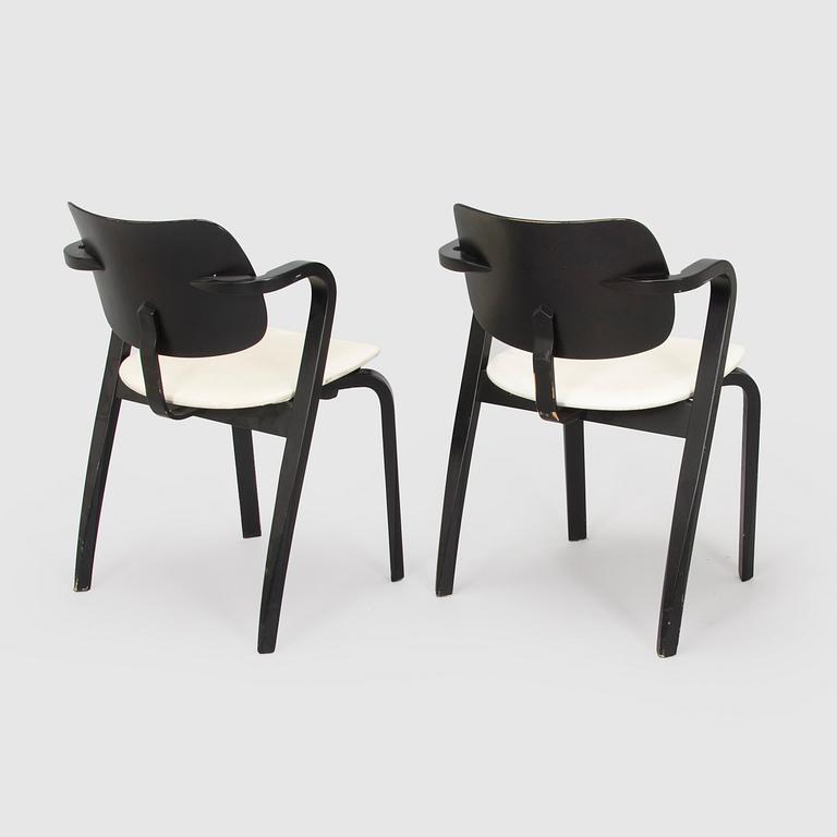 Ilmari Tapiovaara, a set of six 1960s 'Aslak' armchairs for Asko, Finland.