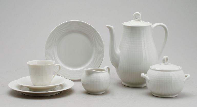 KAFFESERVIS, 27 del, porslin, Louise Adelborg, Rörstrand.