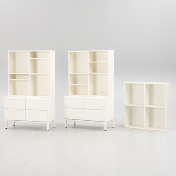 Anne Krook, a pair of "Anne" sideboards with three book cases, Horreds, 21st century.