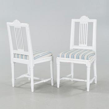 STOLAR, 5 st, sengustaviansk stil, 1800-tal.