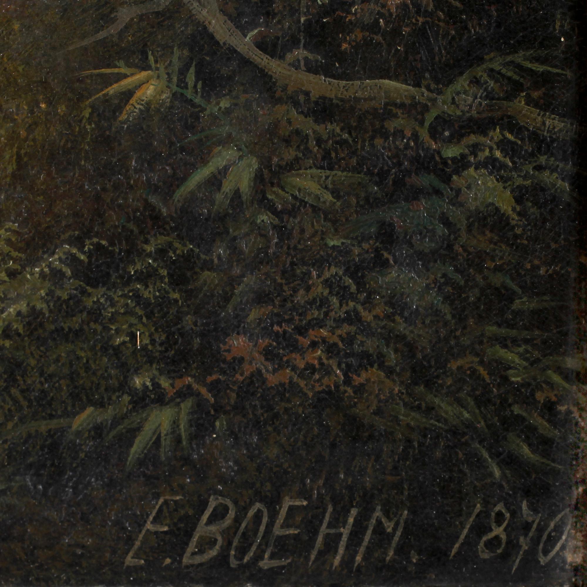 EDUARD BÖHM, olja på duk, sign o dat 1870.