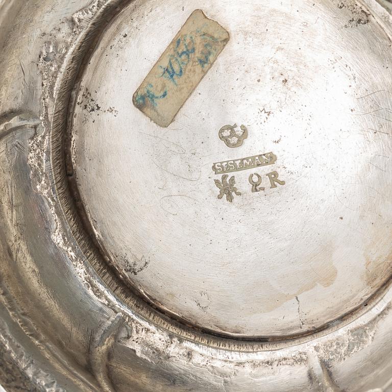 A Swedish 18th century parcel-gilt silver beaker, marks of Carl Fredrik Seseman, Arboga 1799.
