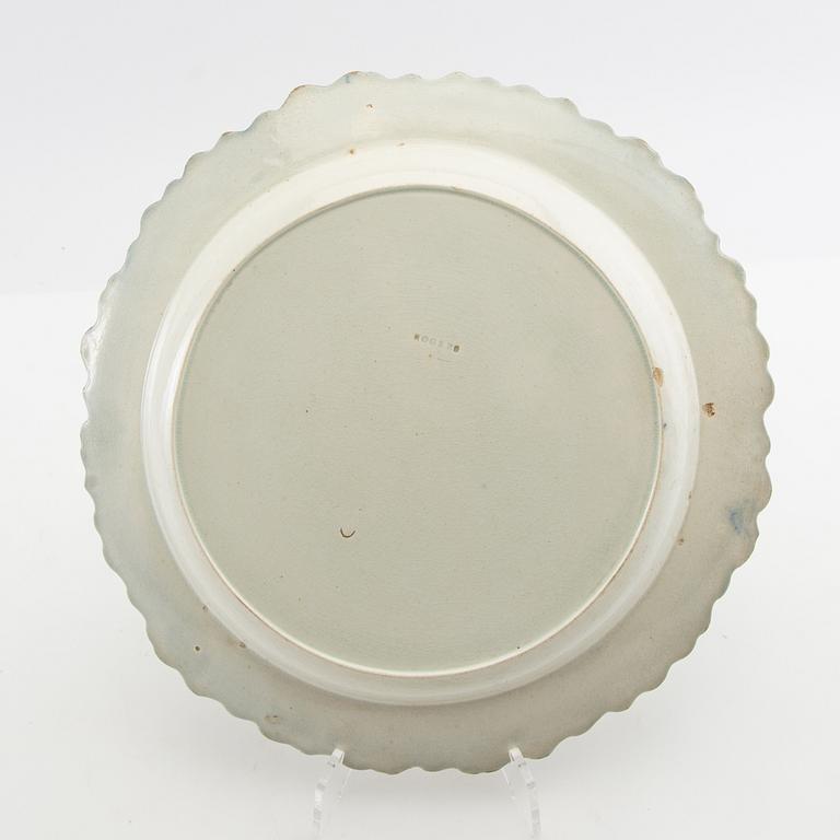 Servisdelar 7 st John Rogers & Son Longport England 1800-talets första hälft fajans.