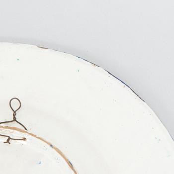 Two faience chargers in historic style, Italy, late 19th century.
