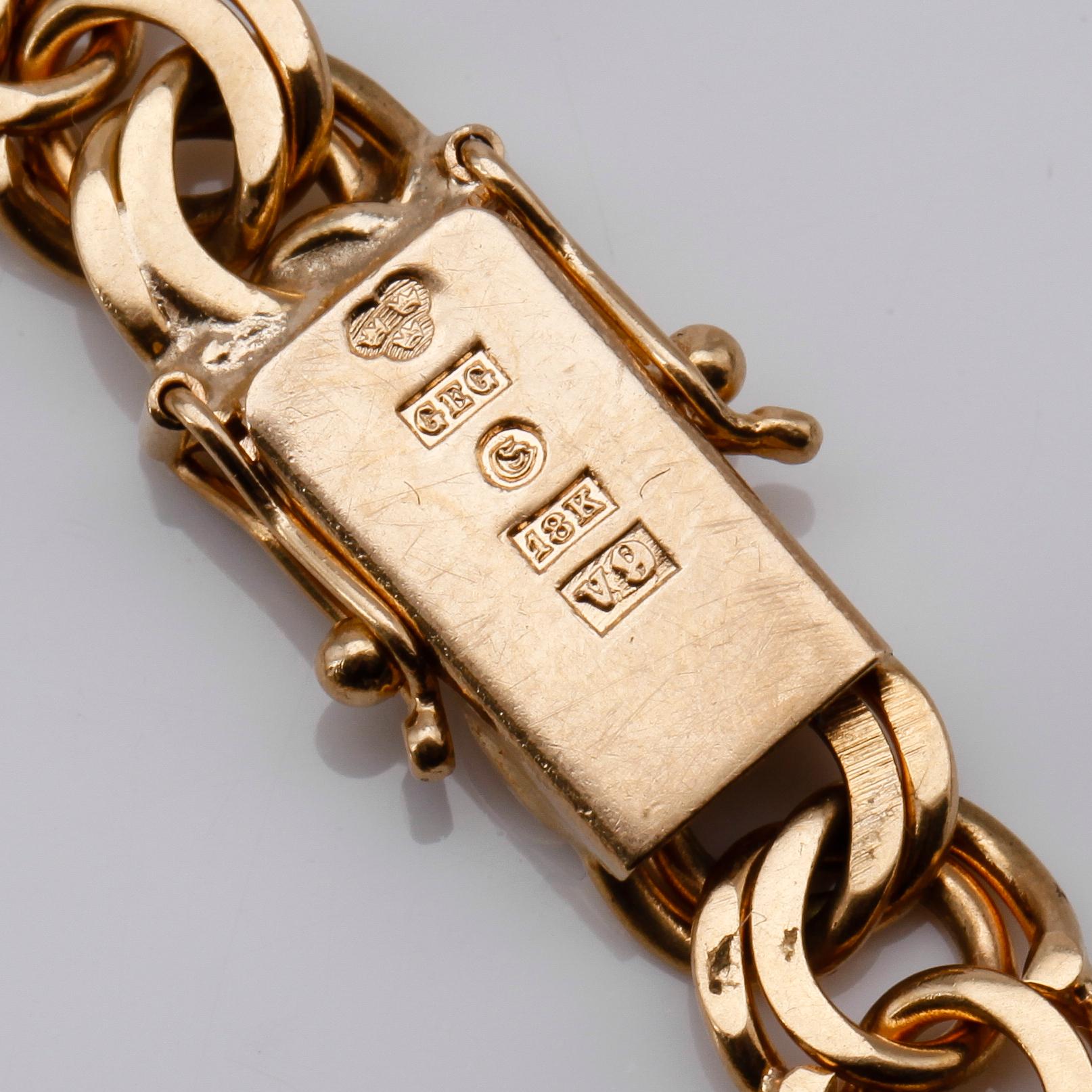 ARMBAND, 18K guld, svenska stämplar, 1971. Vikt ca 25 g.