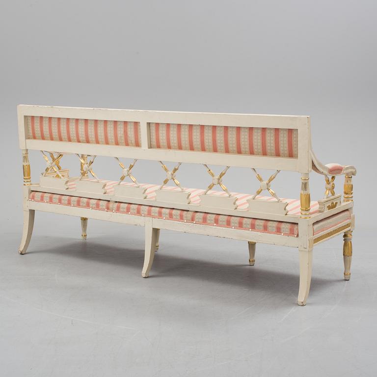 A 19th century Gustavian style sofa.