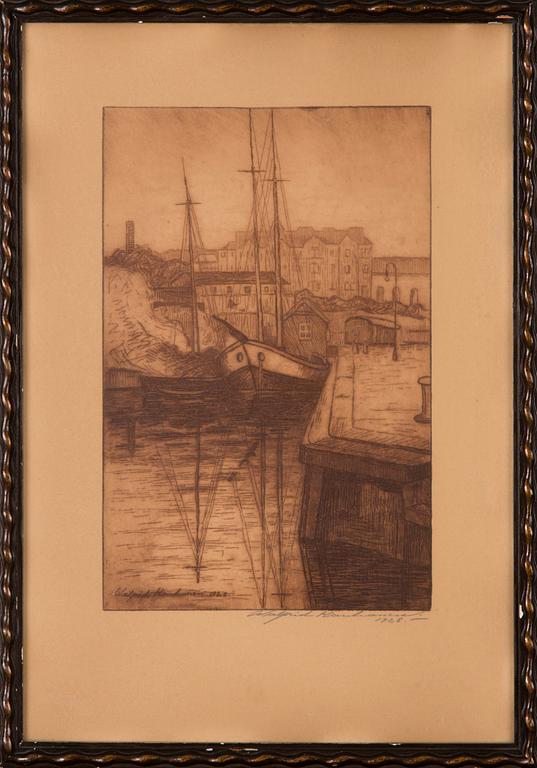 etching, signed and dated 1926.