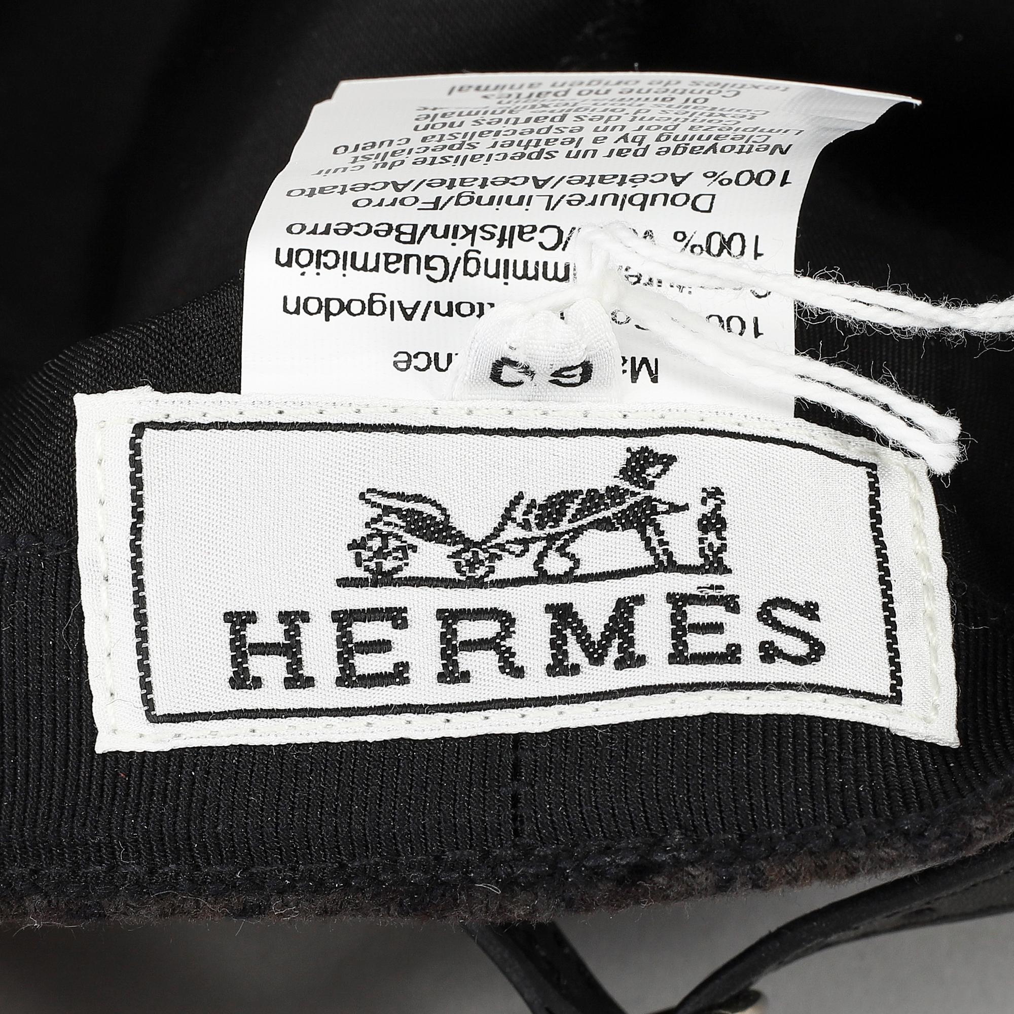 HERMÈS, keps, storlek 60.
