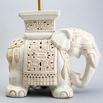 A pair of ceramic table lamps, second part of the 20th century.