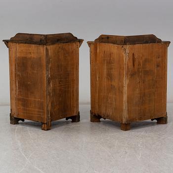 Two 19th century corner cabinets.