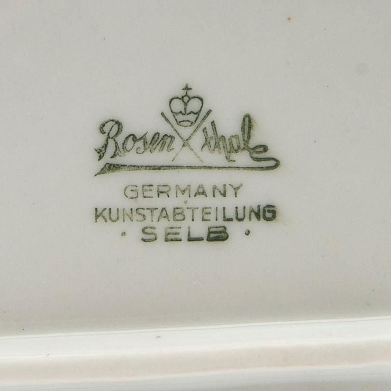 Figuriner 3 st Rosenthal bla M Hunchkhe Tyskland 1900-talets mitt porslin.