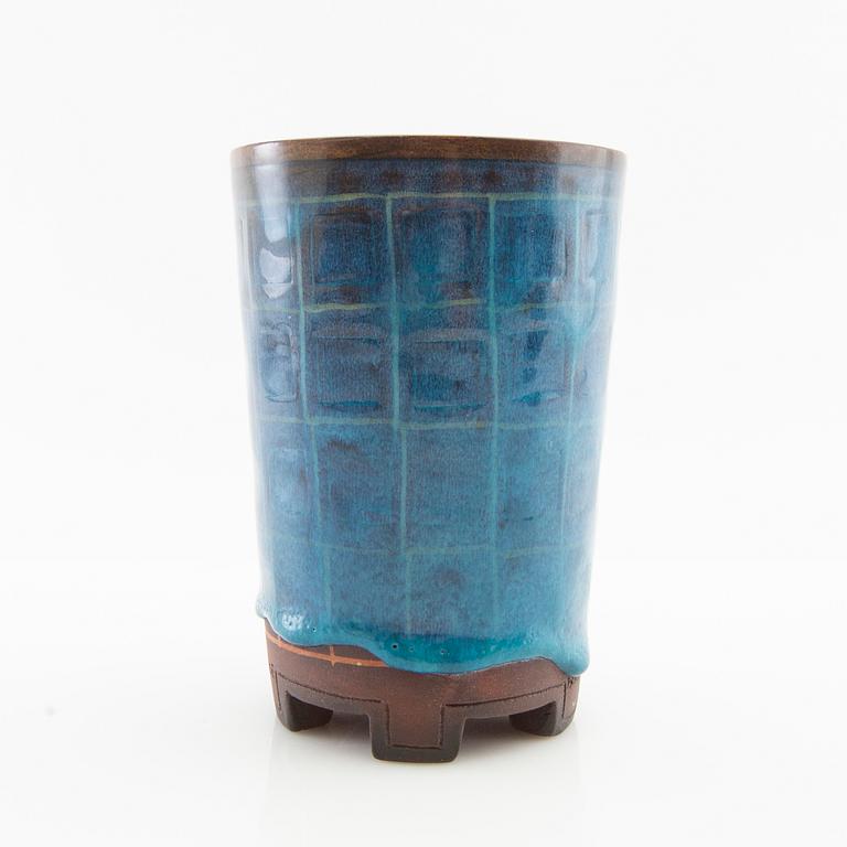 Wilhelm Kåge, Wilhelm Kåge, a "Farsta" stoneware vase, Gustavsberg Studio, signed and dated 1948.