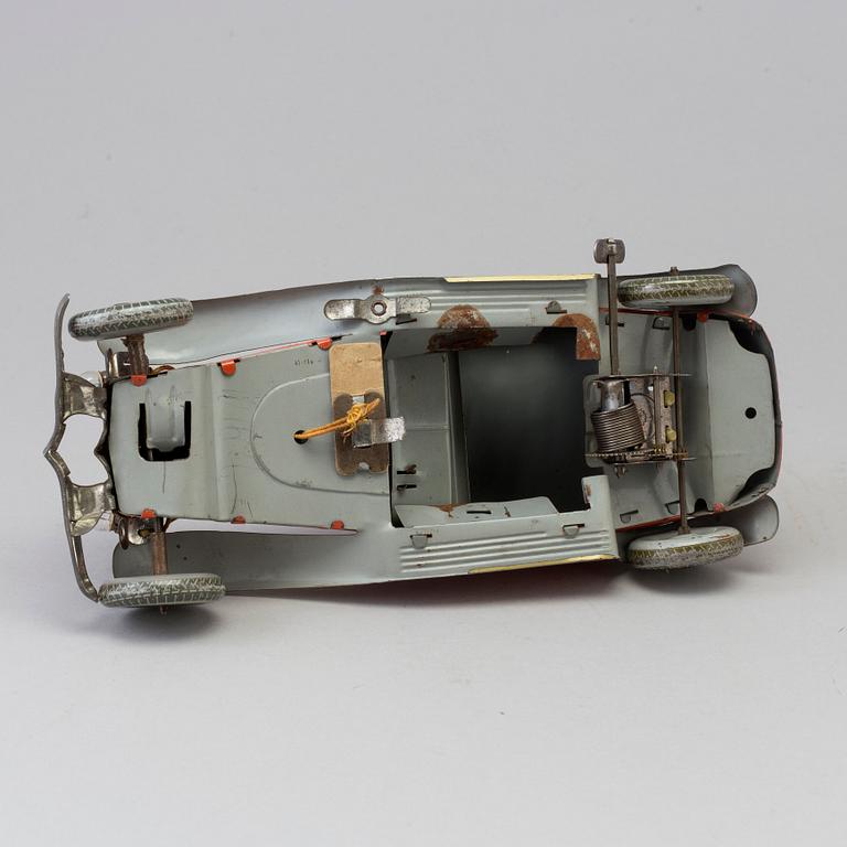 A German tin toy car, 1930's.