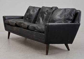 SOFFA, skinn, Danmark, 1950/60-tal.