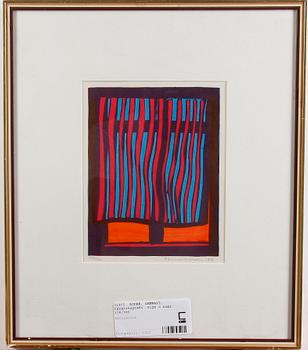 Lennart Rodhe · RODHE, LENNART, färglitografi. Sign o numr 136/360, dat 1971.