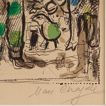 Marc Chagall, "Paysan au bouquet".