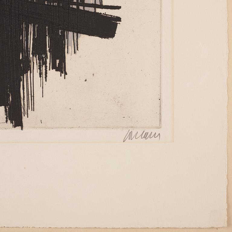 Pierre Soulages, "Eau forte II".