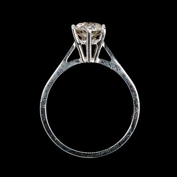 239. RING, brilliant cut diamond, 1.07 cts.