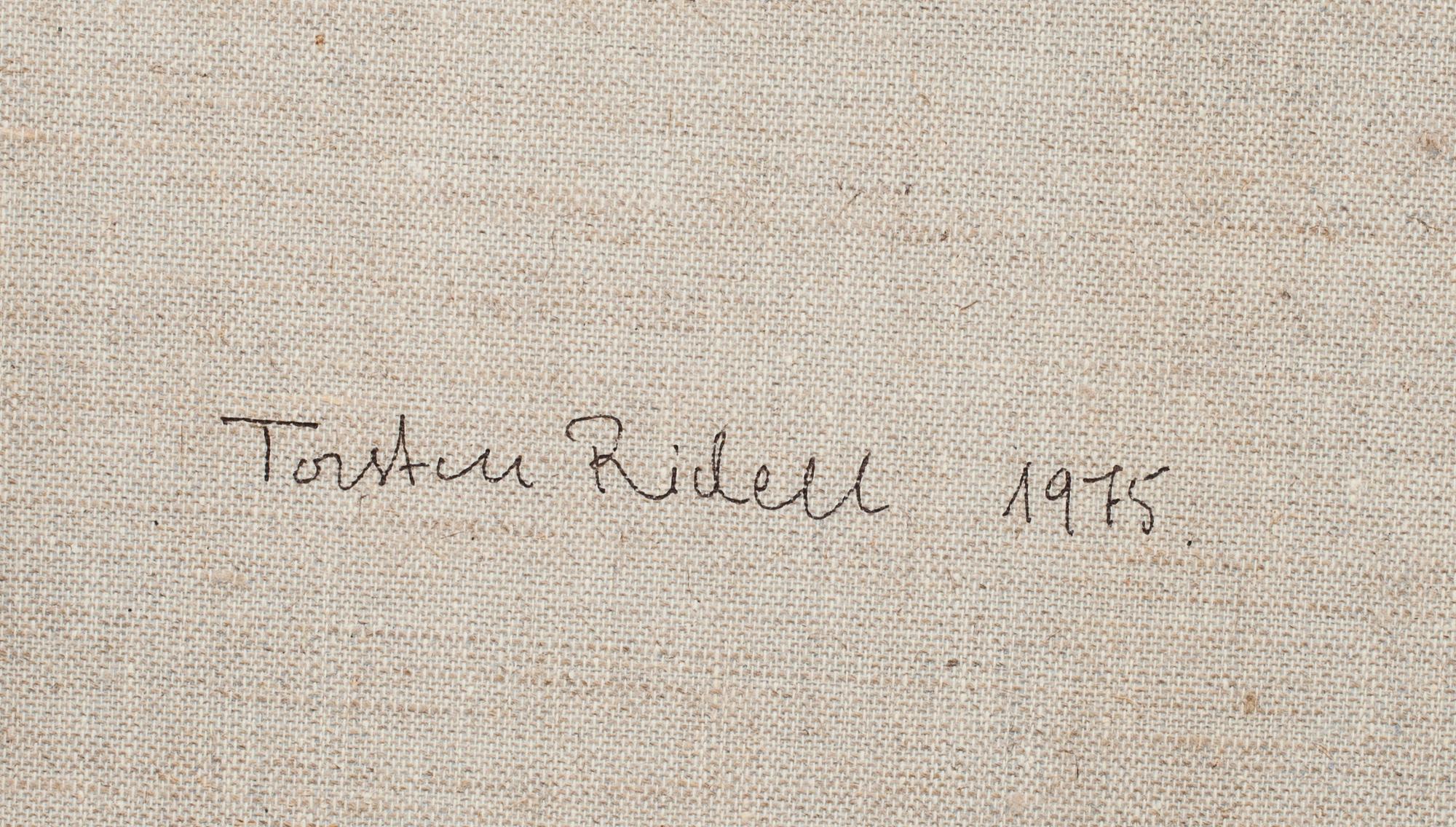 TORSTEN RIDELL, Olja på duk, a tergo signerad o daterad 1975.