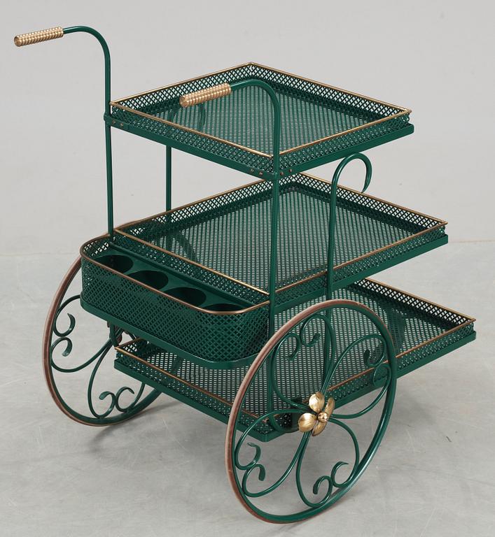 OKÄND FORMGIVARE, serveringsvagn, 1940-50-tal.