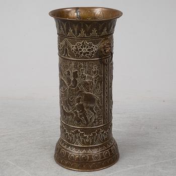 A 19th century brass umbrella stand.