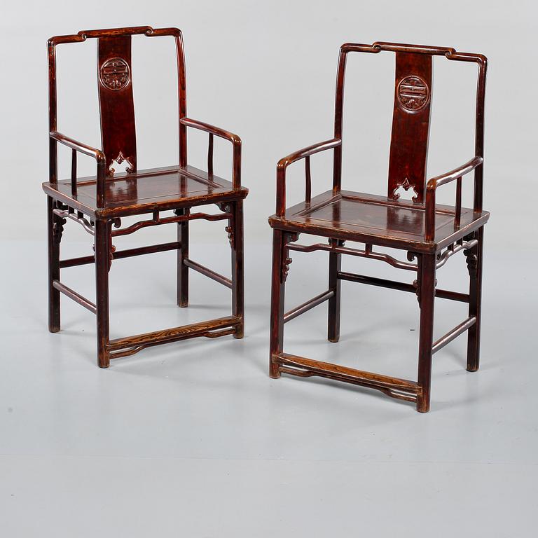 STOLAR, ett par, Shanxi, Kina, omkring 1900.