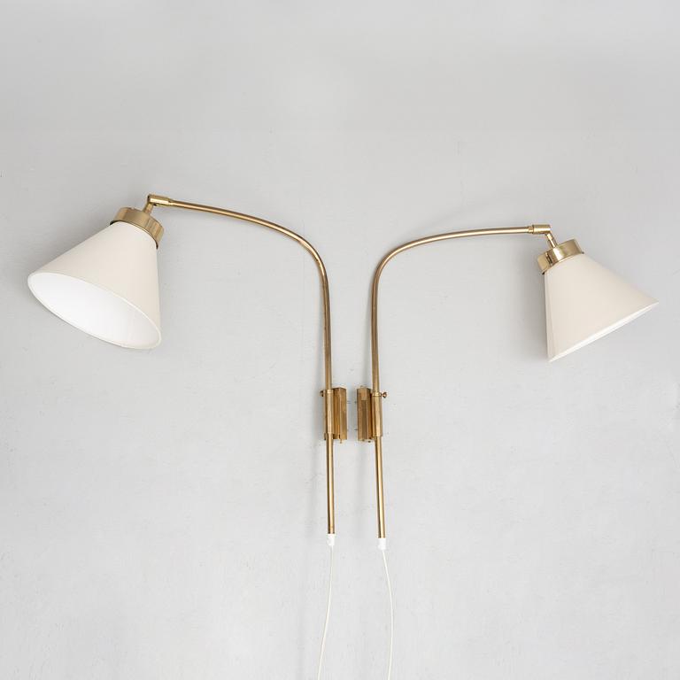 Josef Frank, a pair of model 2484 wall lamps, Firma Svenskt Tenn.