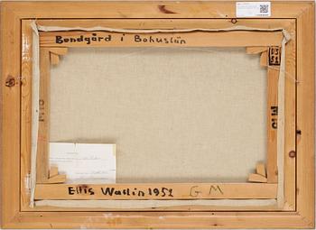 ELLIS WALLIN, olja på duk, sigenrad och daterad -52.