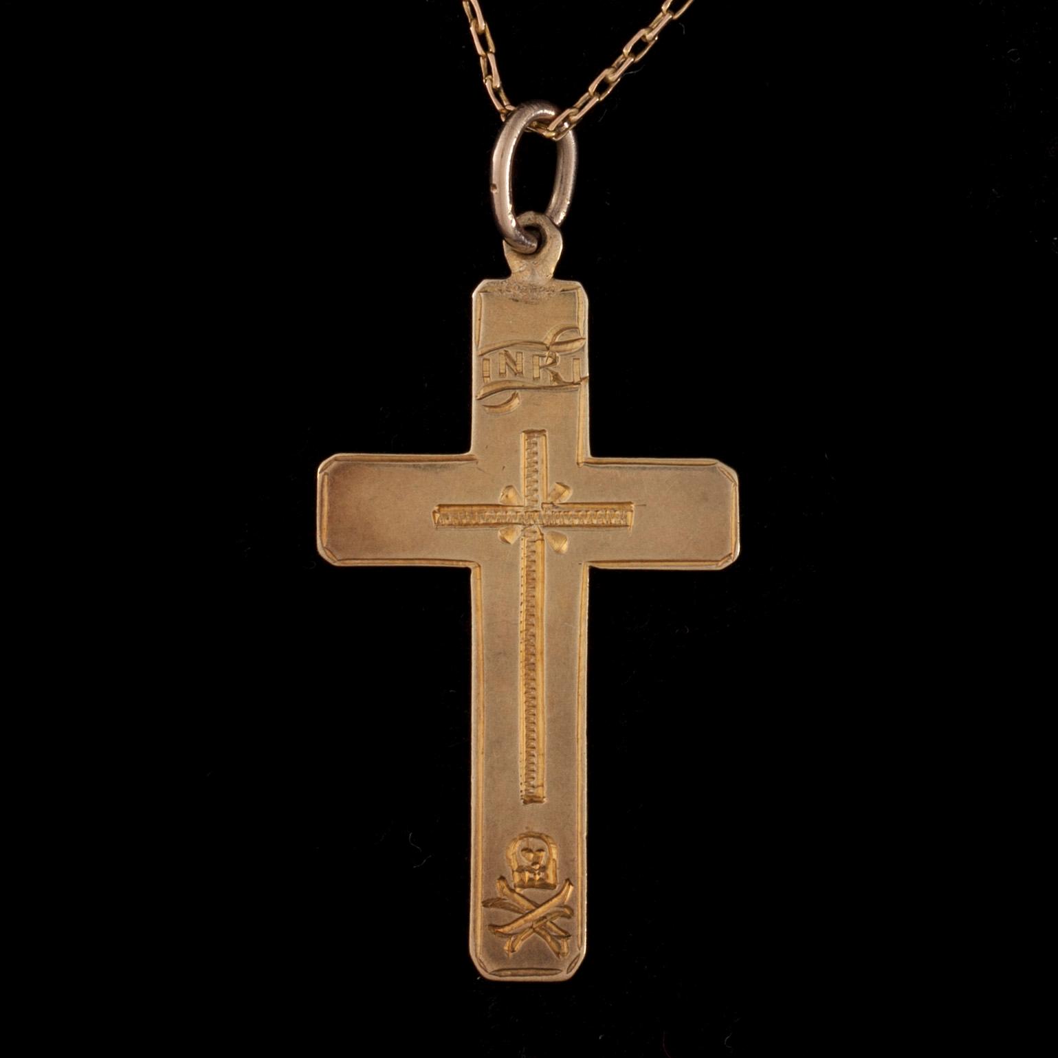 KORS, guld 56 (14K). 1800-talets slut, S:t Petersburg. Vikt ca 4,3 g.