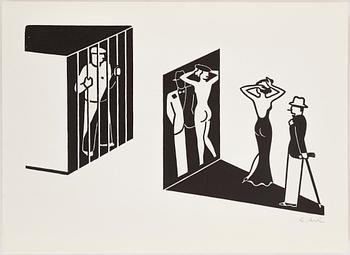 GERD ARNTZ, linocut, signed, 1932.