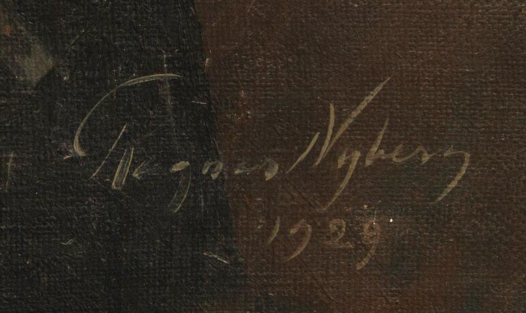 Ragnar Nyberg, oil on canvas, signed, dated 1929.