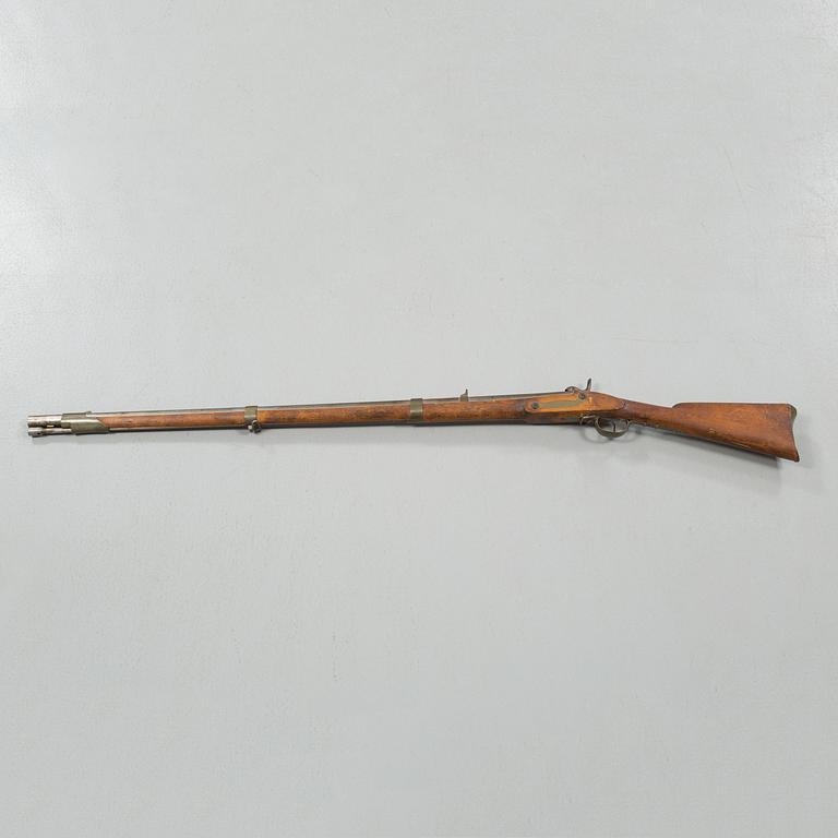 A percussion rifle for the swedish army, m/1845-54.