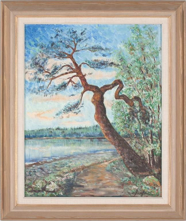 RUNE SIGVARD, olja på pannå, signerad o daterad-1935.