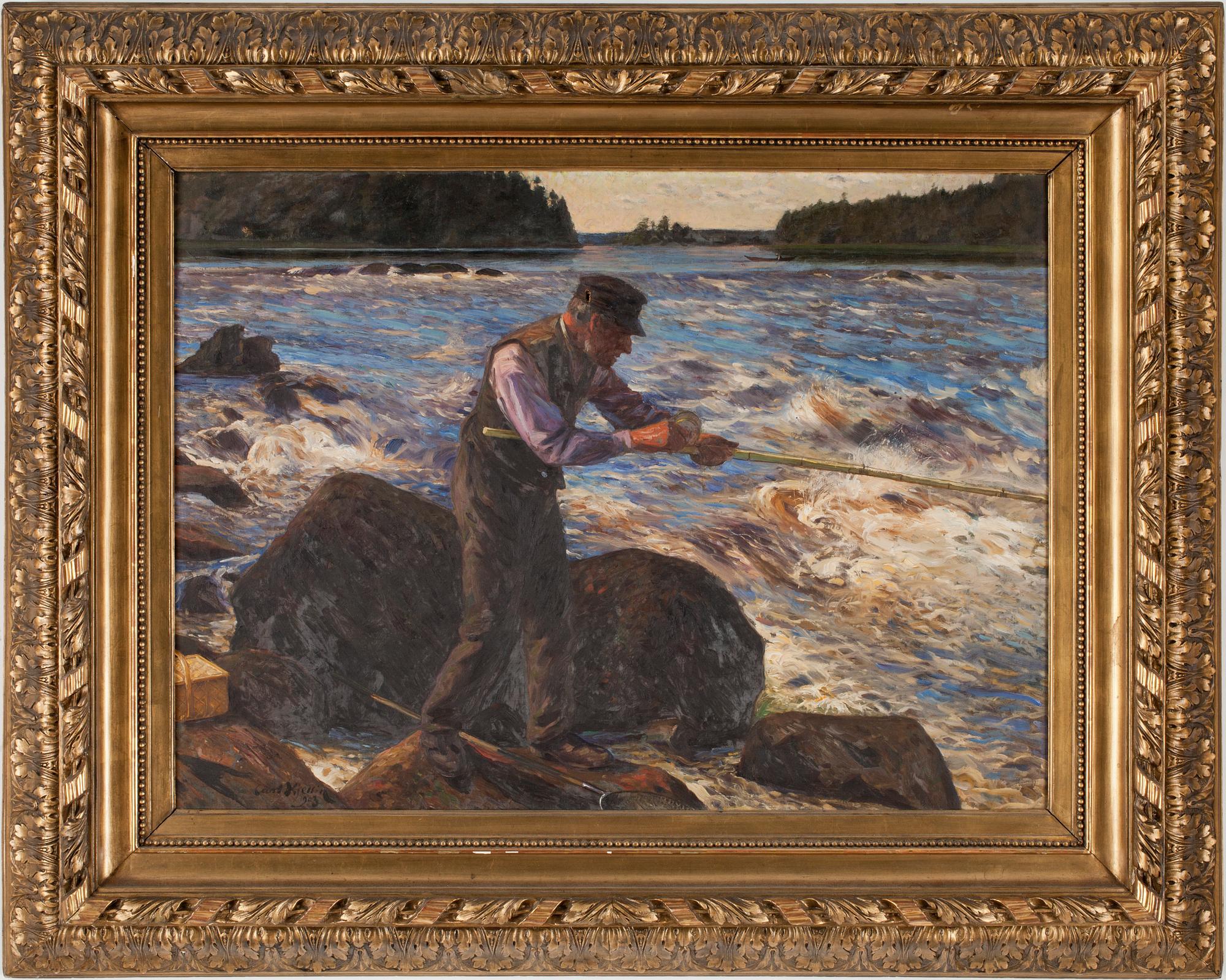 CARL KJELLIN, olja på duk. Sign o dat 1903.