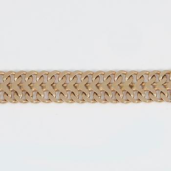 ARMBAND, guld 18k, EGG, Stockholm 1963. Vikt ca 17 gram.