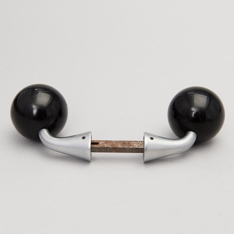 Two sets of door knobs for Primo Oy, Finland 1960s/1970s.