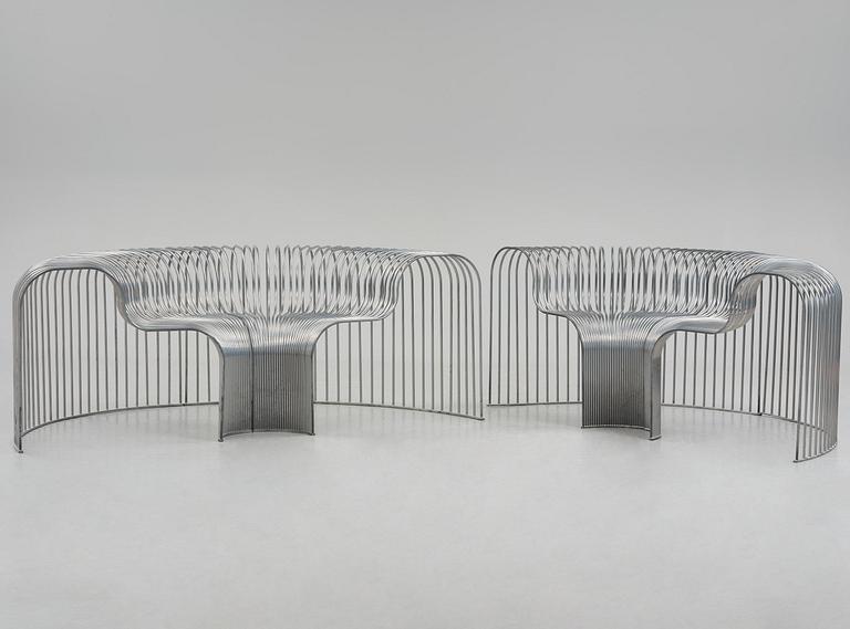 Swedish Girls, modular armchairs, 2+2 pieces, "SS-C-90" from the "Seats System" series, ca 2018.