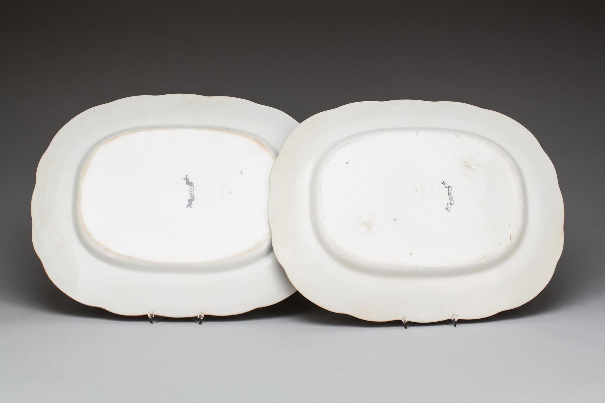 MATSERVIS, flintgods, 59 delar, "Japan", Rörstrand. 1900-talets början.