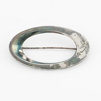 H Hansen brooch, silver, Denmark.