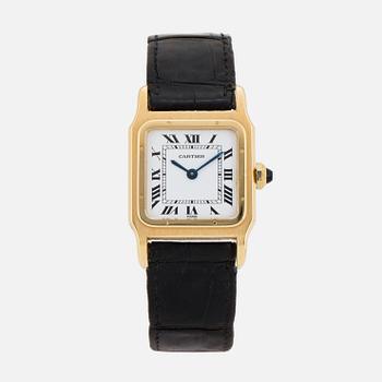 CARTIER, Santos, armbandsur, 25 x 25 mm.