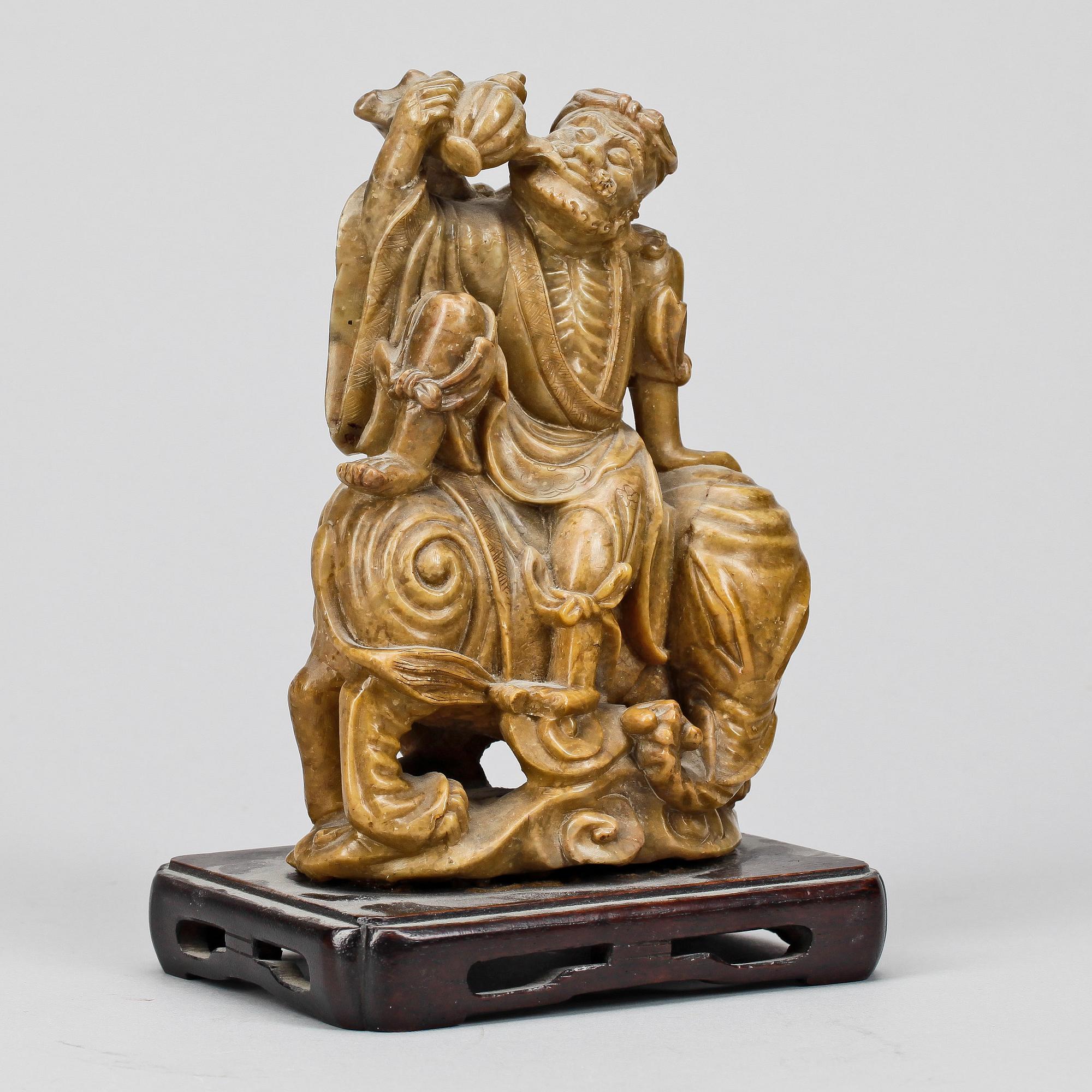 SKULPTUR, sten, Kina, 1800/1900-tal.