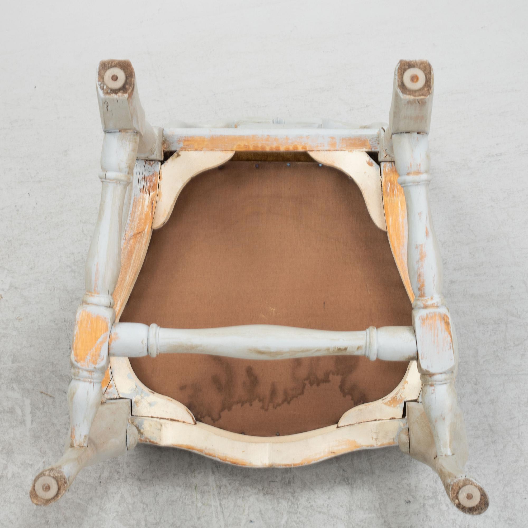 Four late Baroque style chairs, mid-20th Century.