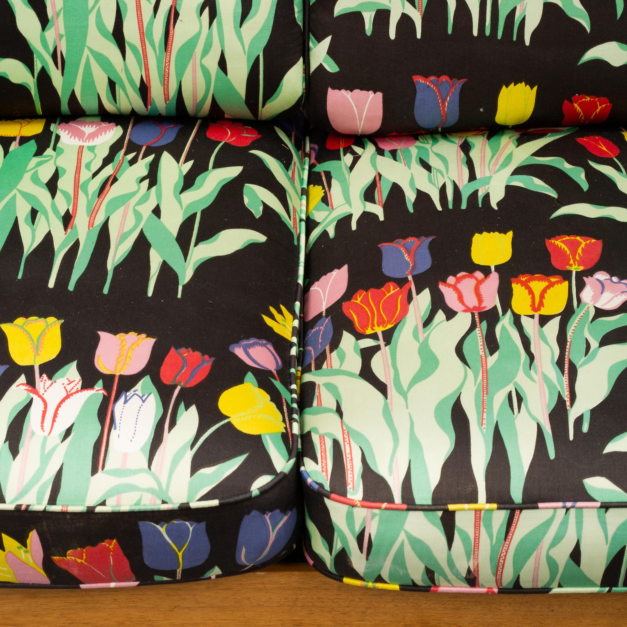 A Josef Frank model 2211 sofa, second half of the 20th century, for Firma Svenskt Tenn, designed 1956.