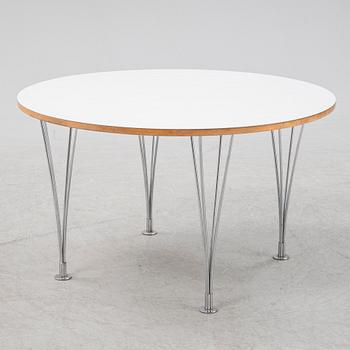 Bruno Mathsson & Piet Hein, soffbord, "Supercirkel", Mathsson International, Värnamo.